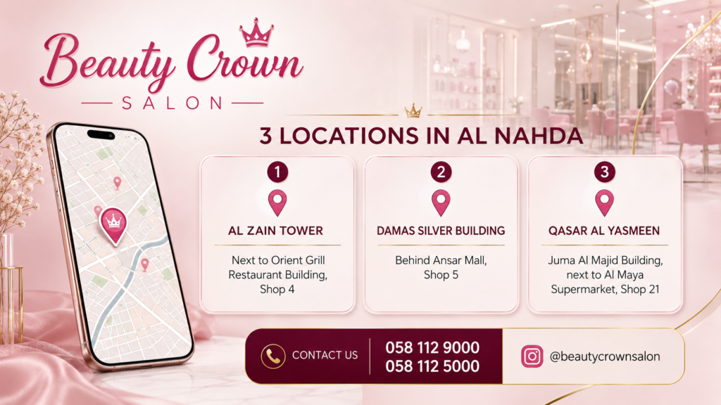 Beauty Crown ladies salon locations in Al Nahda, Sharjah