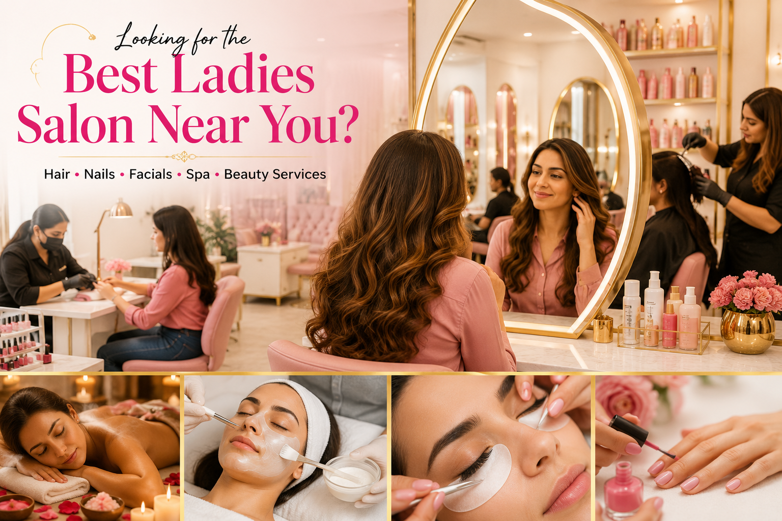 Best ladies salon near me in Al Nahda Sharjah for hair, nails, facials and spa services